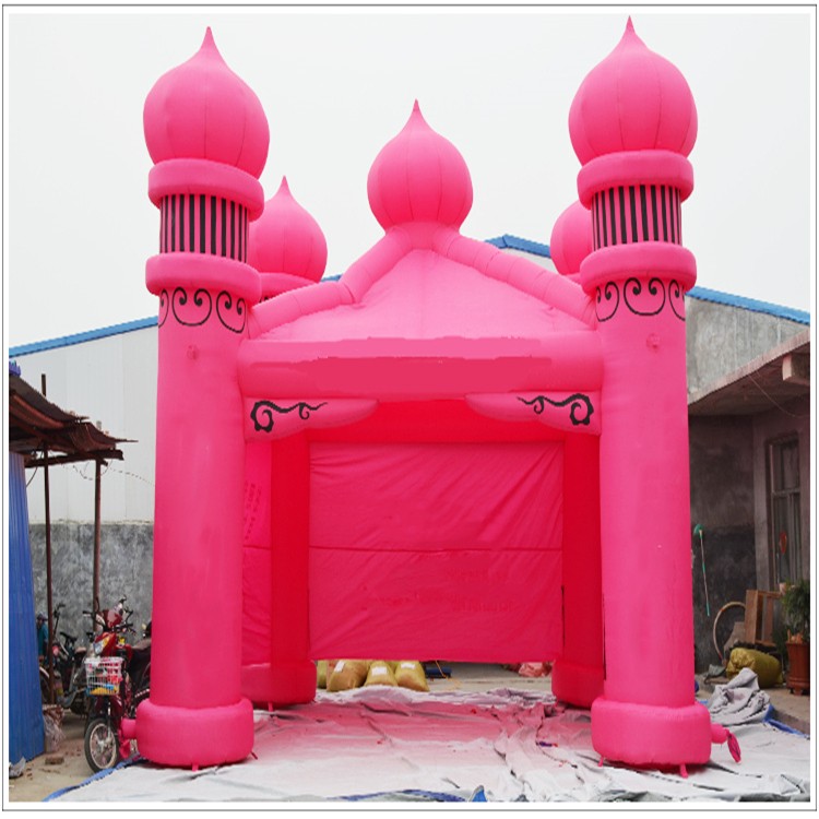 文安粉色帐篷